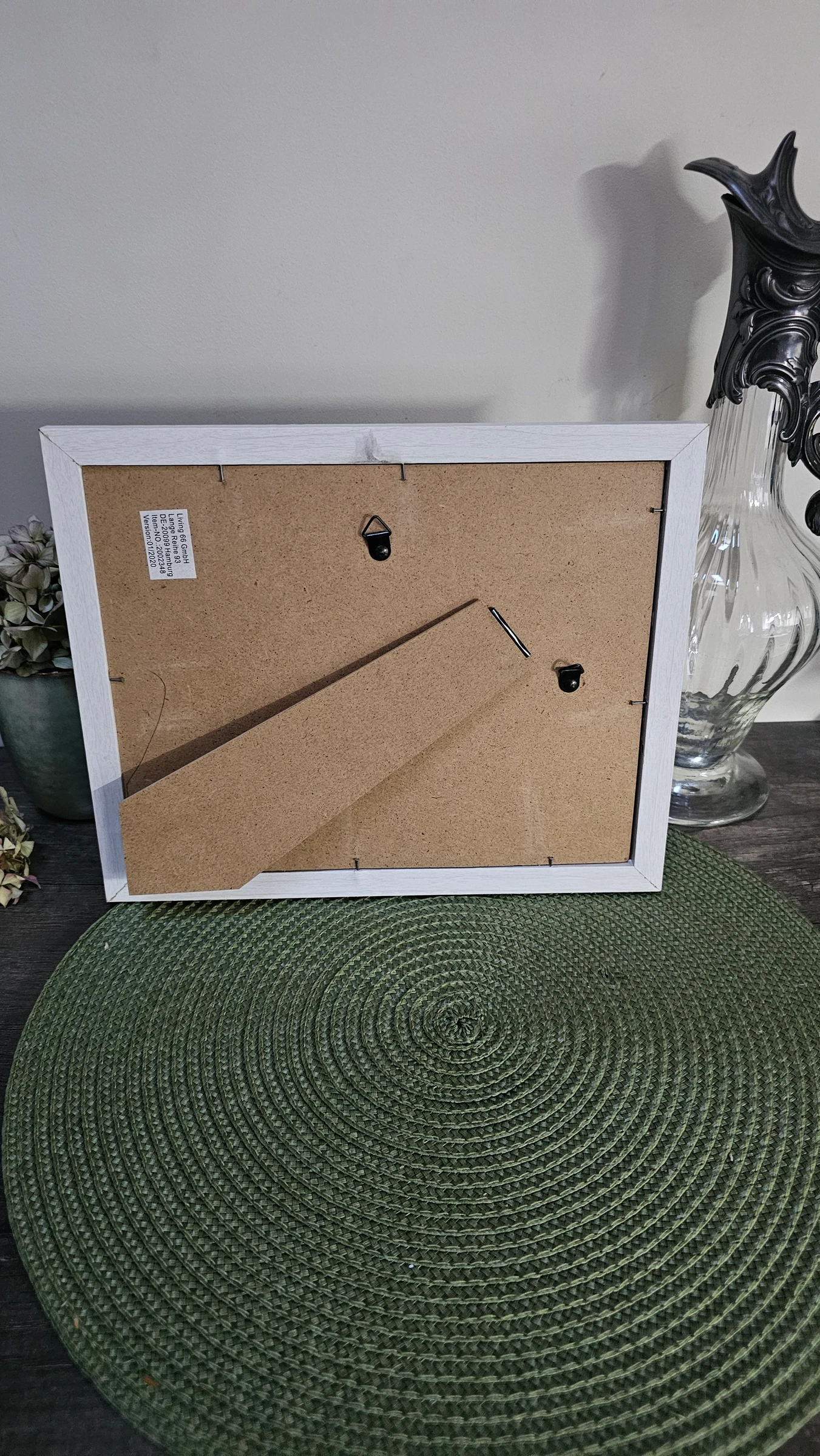 Frame with antique monogrammed linen – photo 8
